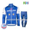 Conjunto Maillot + culotte largo ciclismo Invierno Termico 2017 Quick-Step Floors Niños N001